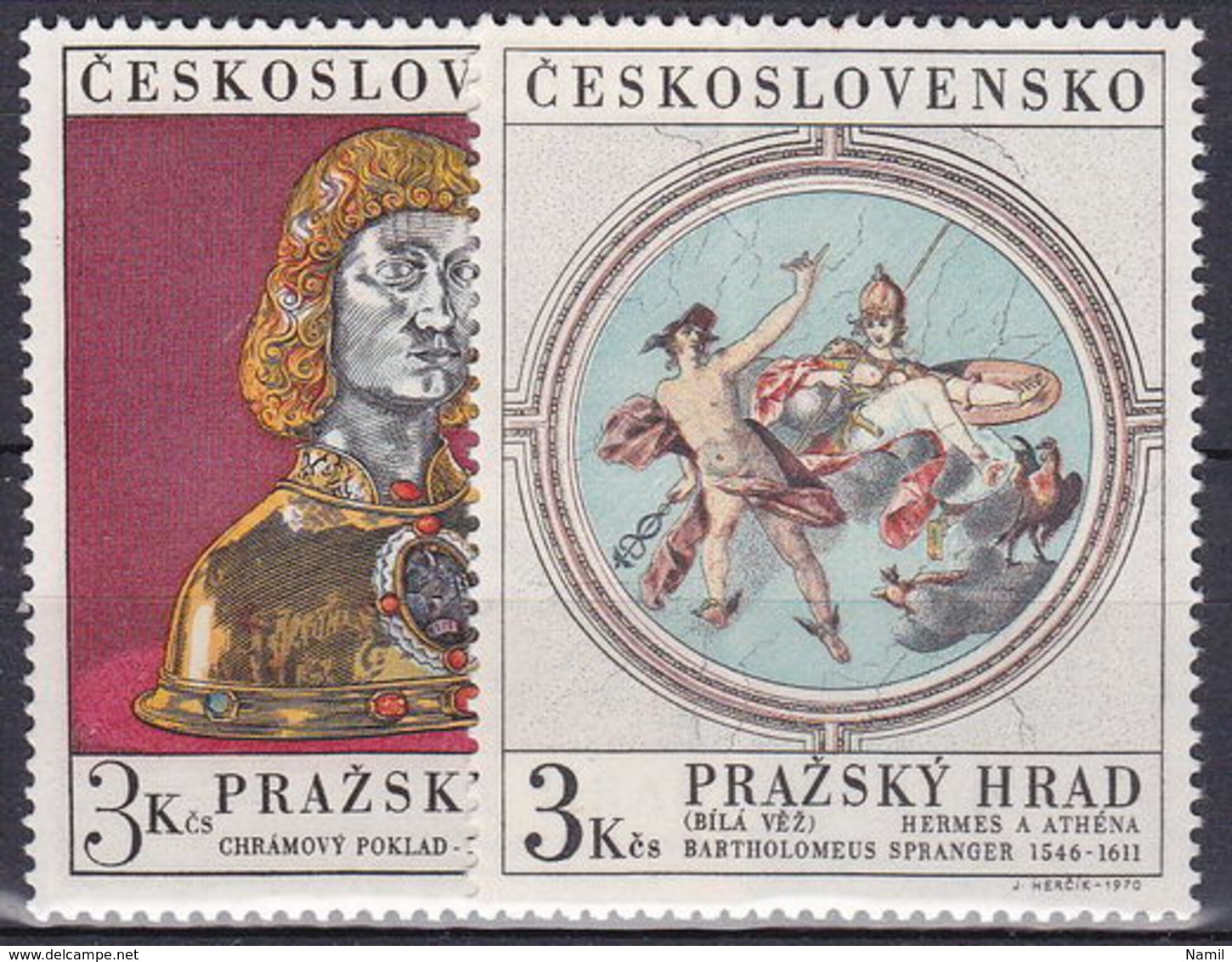 ** Tchécoslovaquie 1970 Mi 1943-4 (Yv 1787-8), (MNH) - Unused Stamps