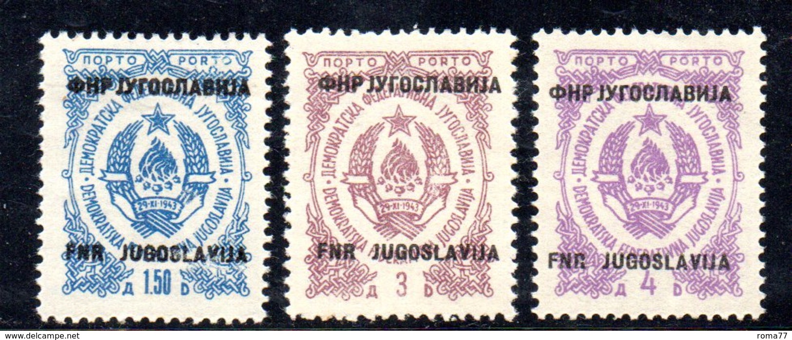 1003 490 - YUGOSLAVIA 1950 , Segnatasse La Serie Unificato N. 111/112  Integra  *** - Segnatasse