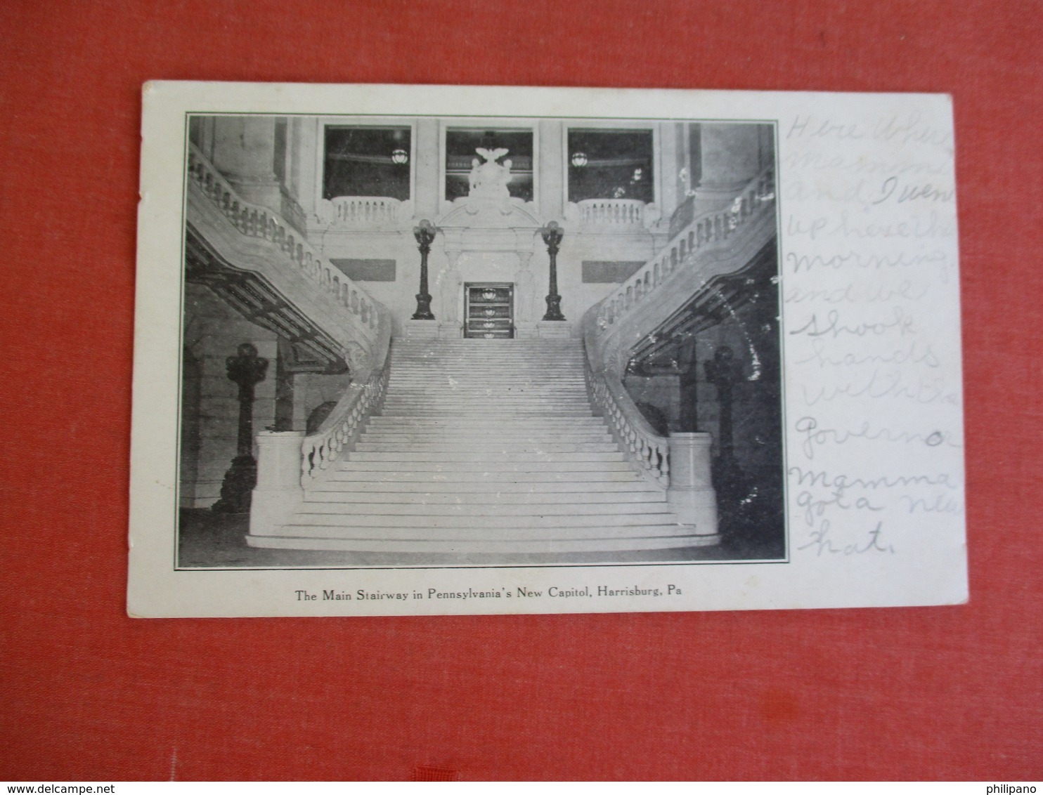 Main Stairway In  Pennsylvania New Capitol---Pennsylvania > Harrisburg  Ref 3056 - Harrisburg