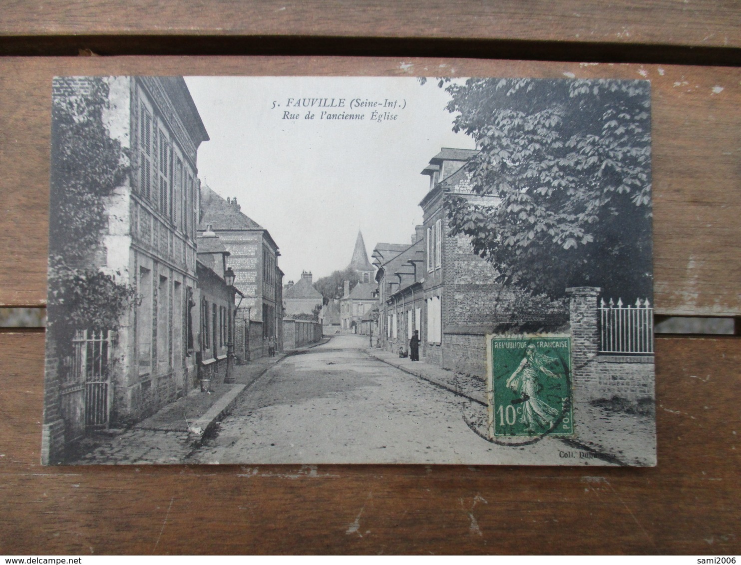 CPA 76 FAUVILLE RUE DE L'ANCIENNE EGLISE - Autres & Non Classés