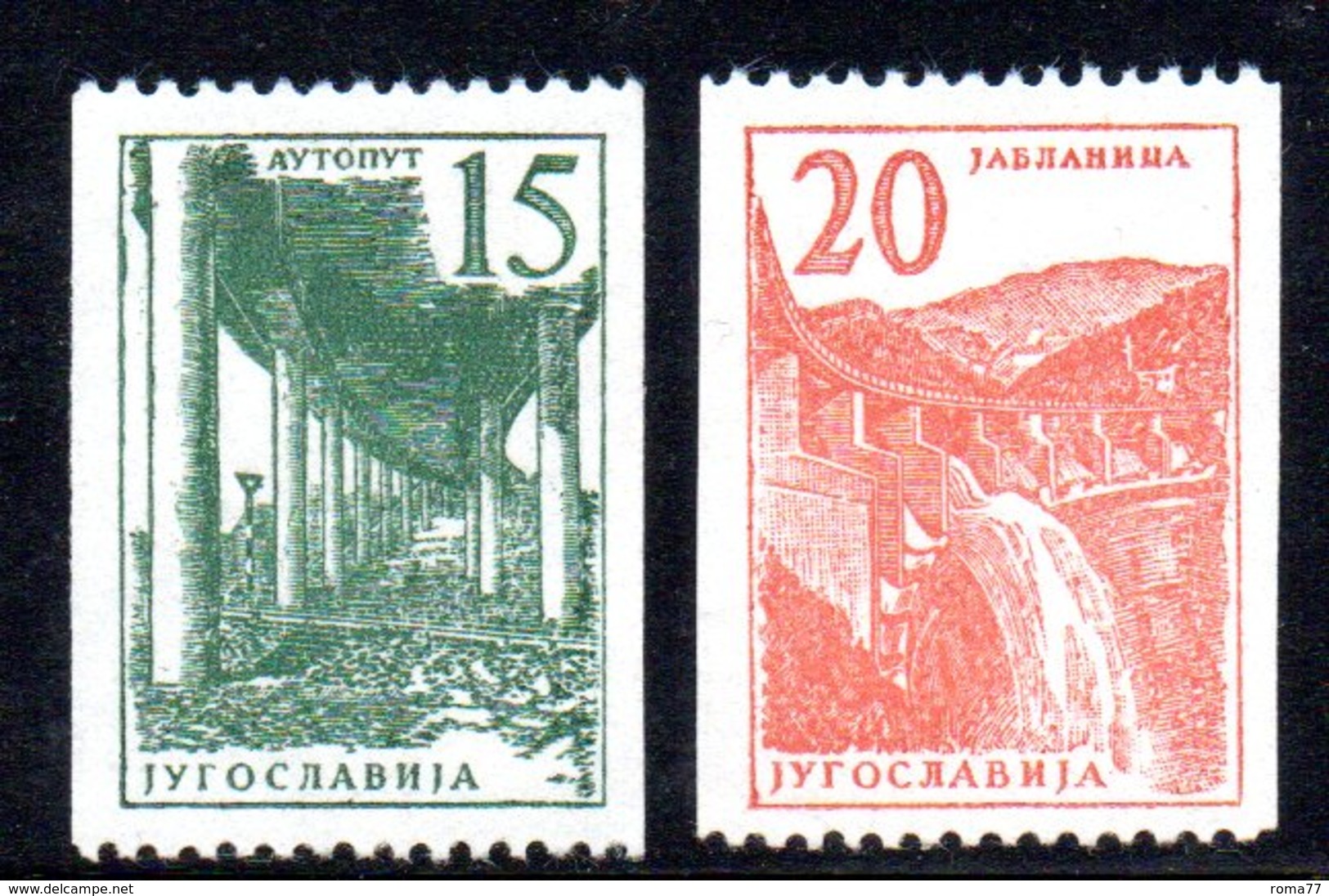 1006 490 - YUGOSLAVIA 1961 , Industria La Serie Bobina Unificato N. 869/870  Integra  ***  Ordinaria - Nuovi