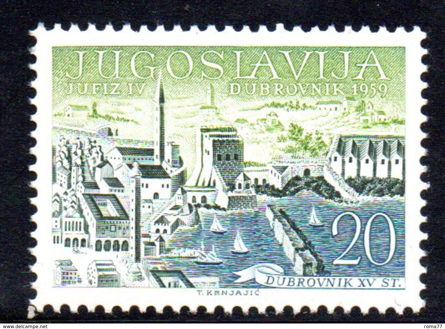 1007 490 - YUGOSLAVIA 1959 ,  La Serie  Unificato N. 782  Integra  ***  JUFIZ - Ungebraucht