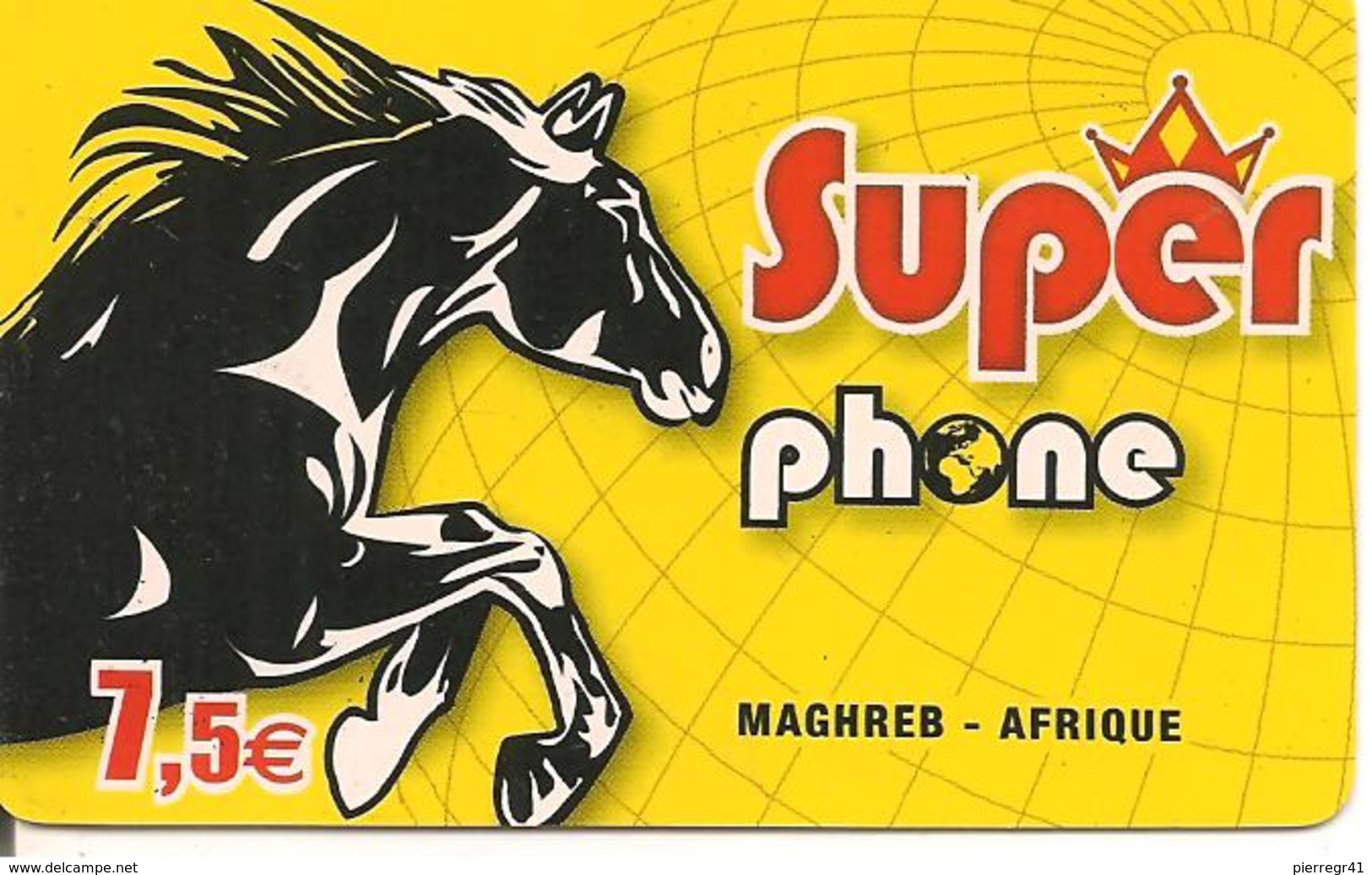 CARTE-PREPAYEE-7.5€-SUPER PHONE-CHEVAL-HORISON MOBILE--Exp 31/12/2011-TBE - Autres & Non Classés