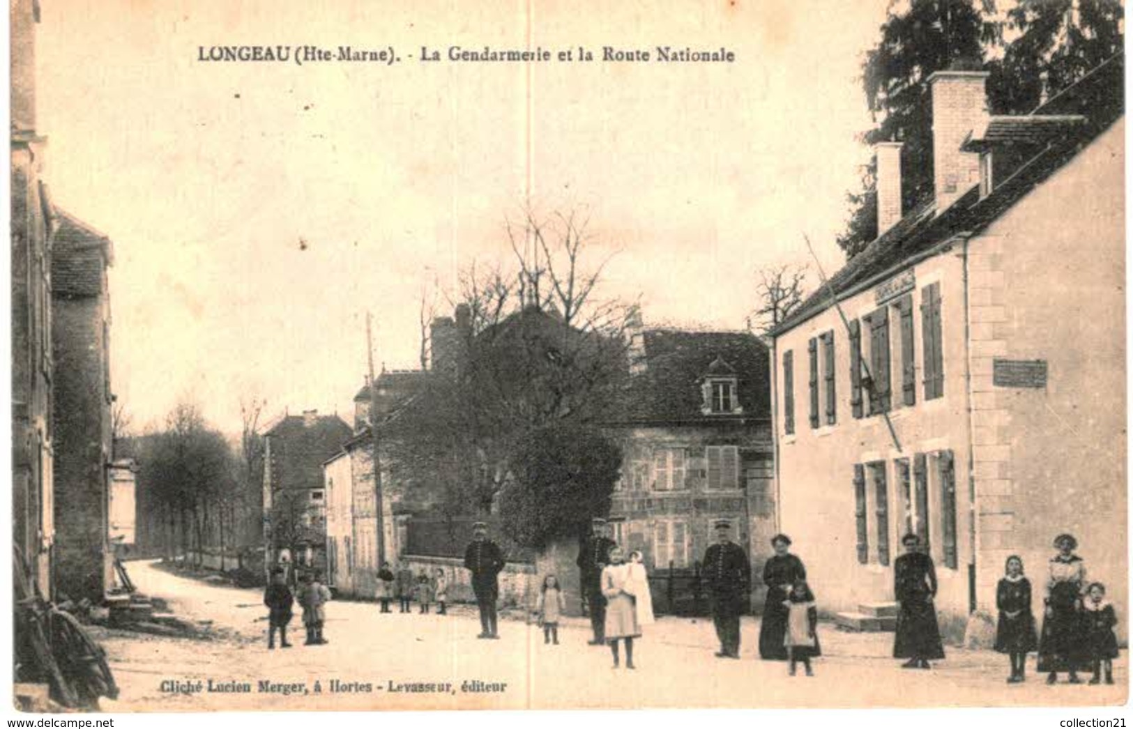 LONGEAU .... LA GENDARMERIE ET LA ROUTE NATIONALE - Le Vallinot Longeau Percey