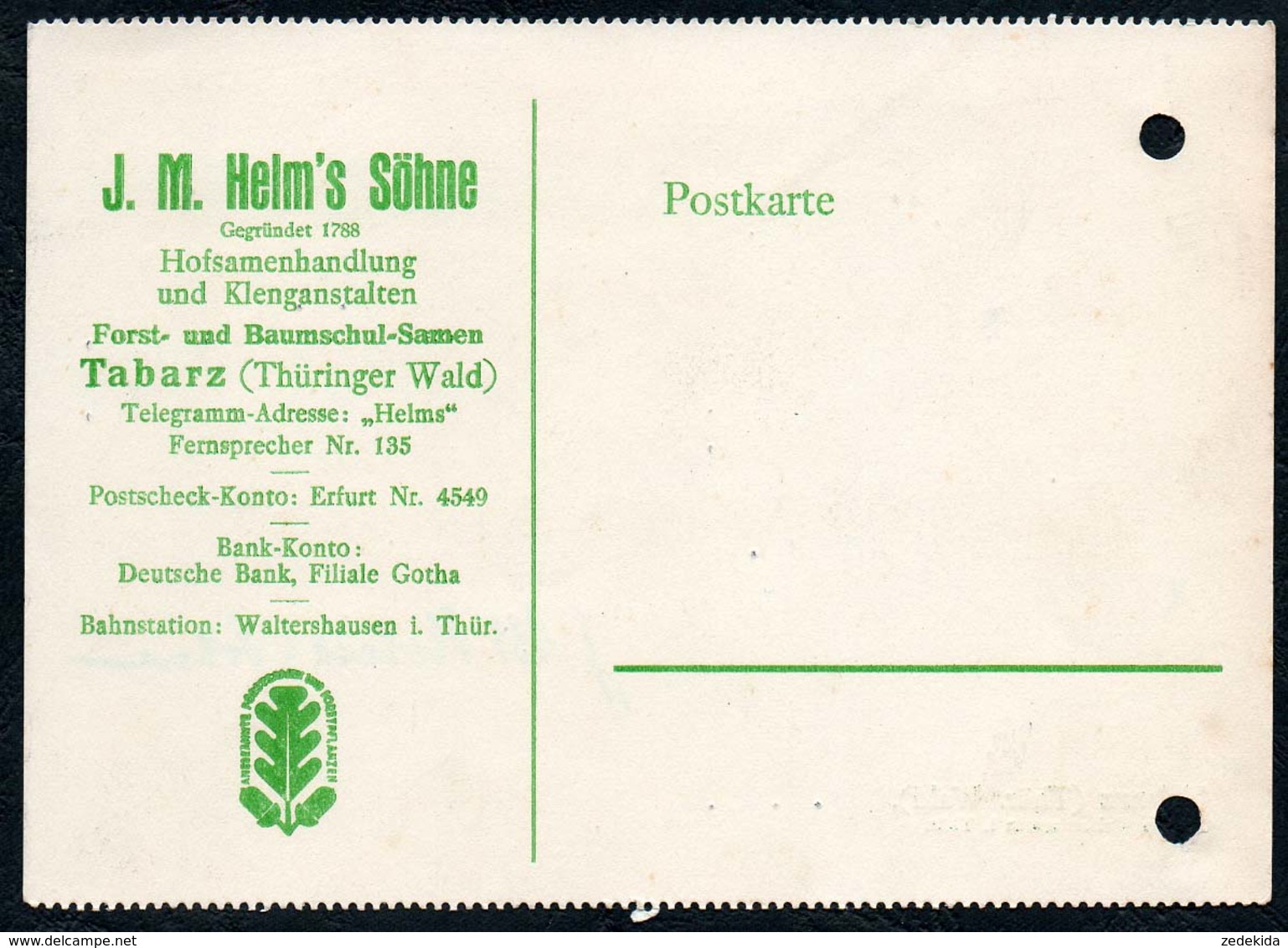 B6509 - Tabarz - Helms Söhne - Forstwirtschaft - Tabarz