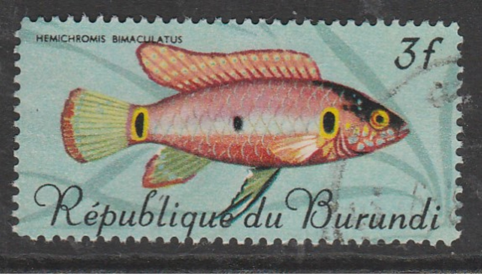 Burundi 1967 Fish 3 Fr Multicoloured SW 327 O Used - Used Stamps