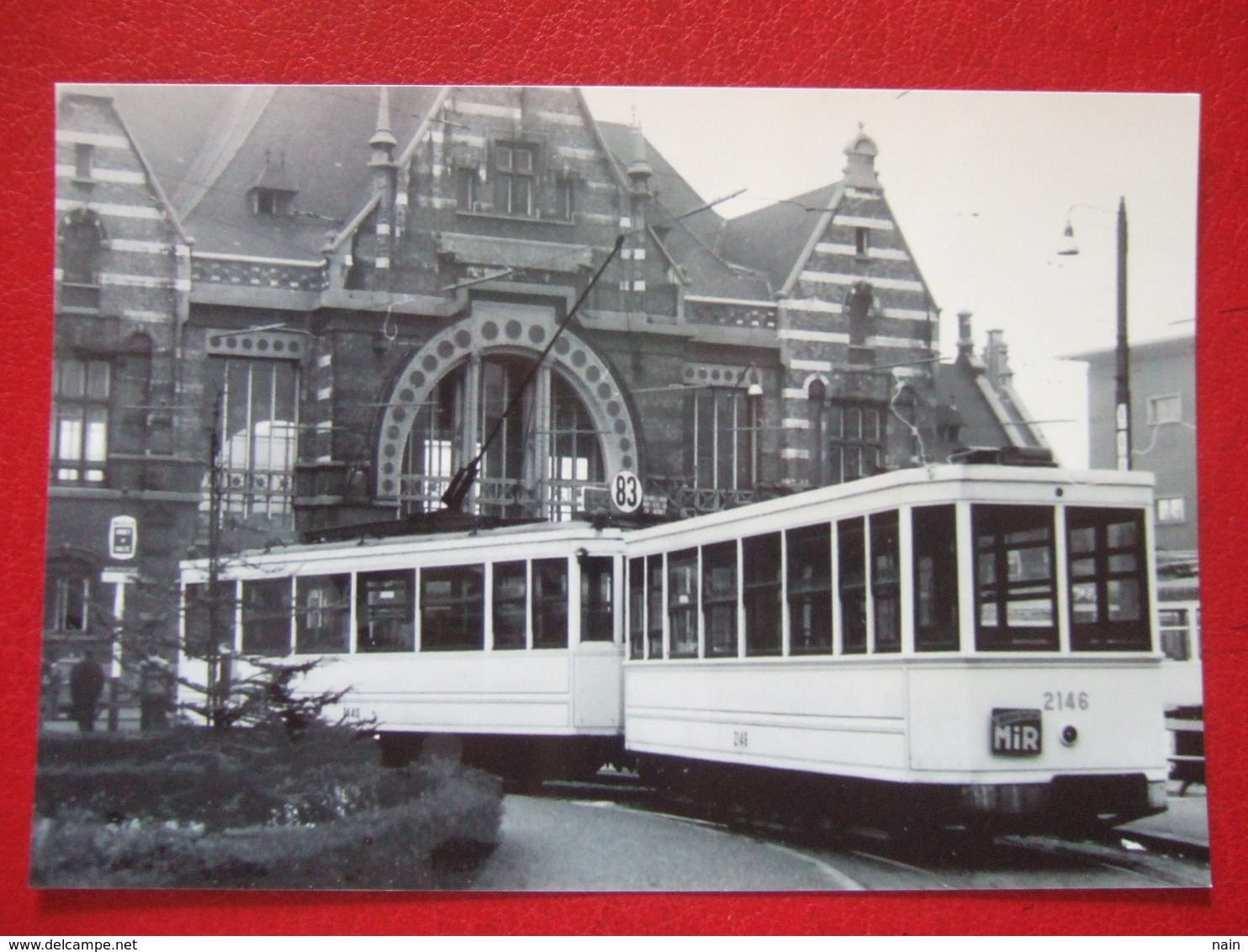 BELGIQUE - BRUXELLES - PHOTO 15 X 10 - TRAM - TRAMWAY  - LIGNE 83 -  REMORQUE - - Public Transport (surface)