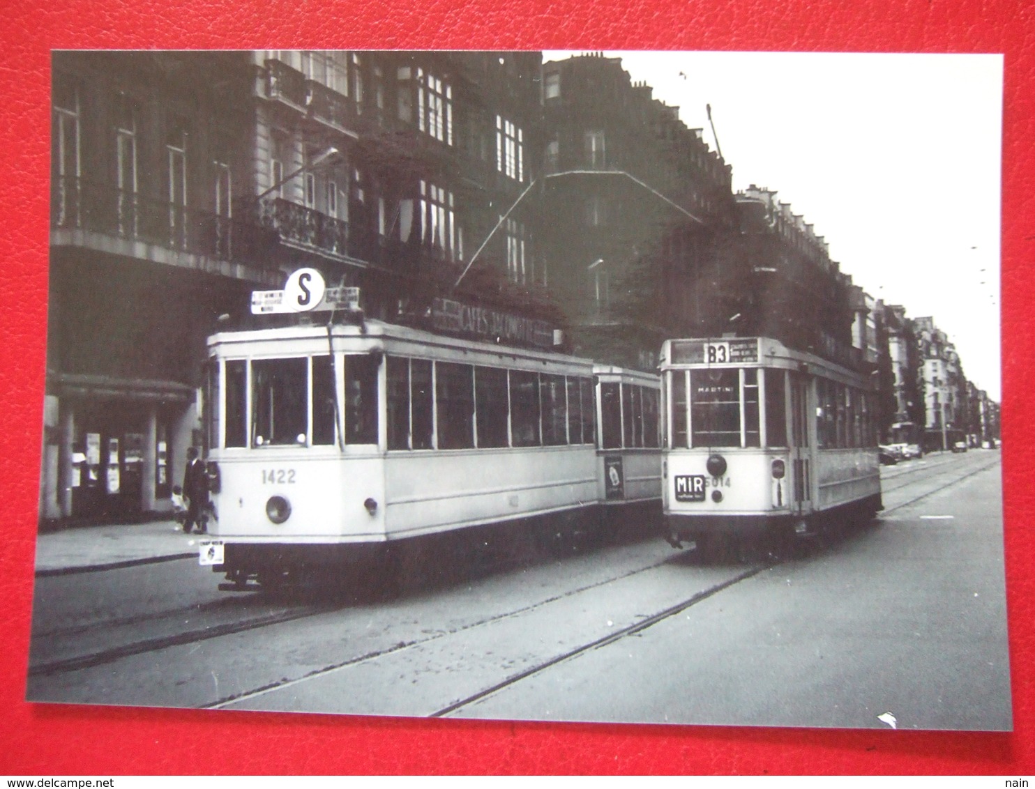 BELGIQUE - BRUXELLES - PHOTO 15 X 10 - TRAM - TRAMWAY  - LIGNE   S  ET 83 - - Nahverkehr, Oberirdisch
