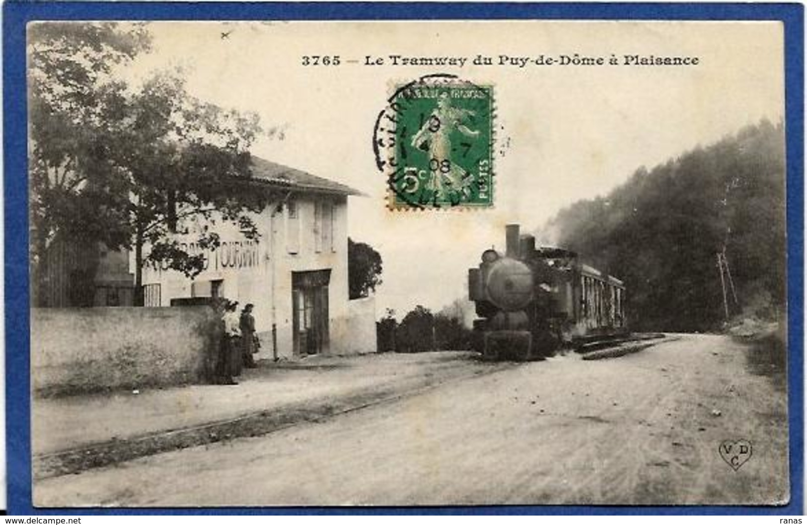 CPA Puy De Dôme 63 Plaisance Gare Chemin De Fer Train Circulé - Altri & Non Classificati
