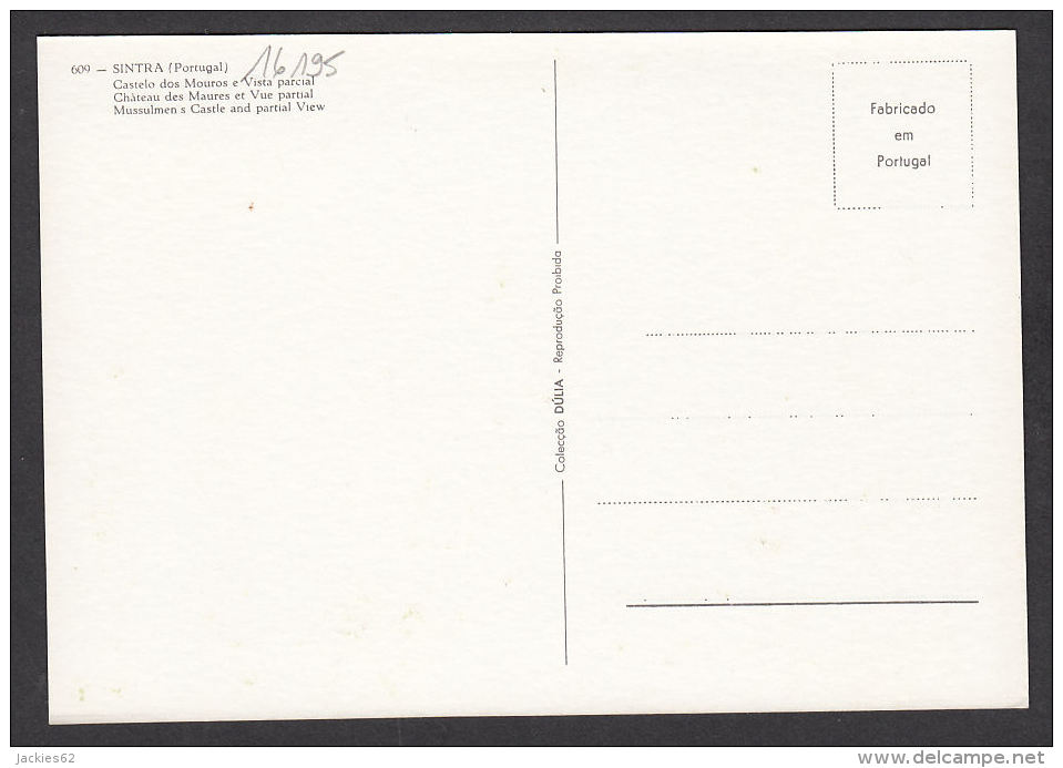 016195/ SINTRA, Castelo Dos Mouros E Vista Parcial, Mussulmen's Castle And Partial View - Lisboa