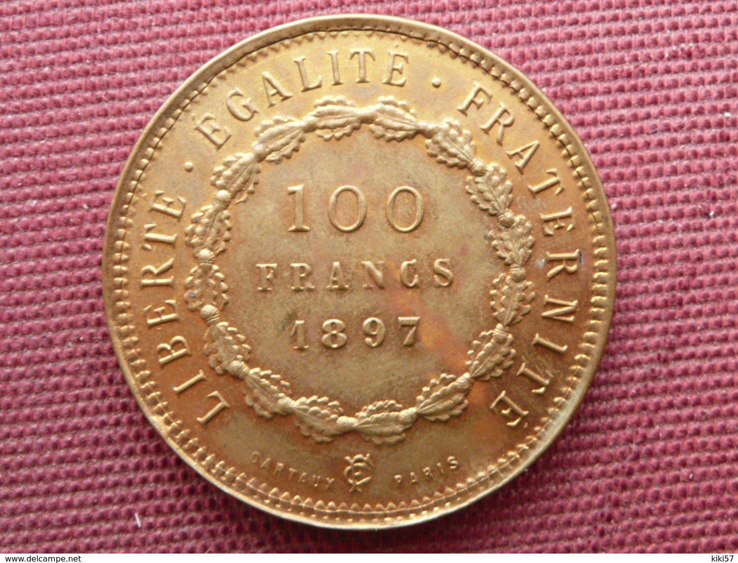 FRANCE Jeton Dit De Maison Close 100 Fr 1897 Superbe état - Burdeles