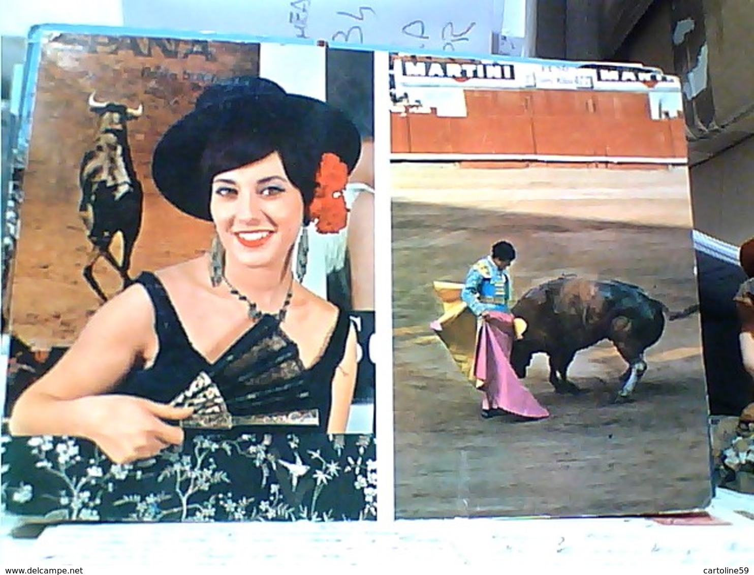 CORRIDA TORO E TORERO Bull Fighter FESTA BRAVA GIRL  RAGAZZA  VB1971  GU3159 - Corrida