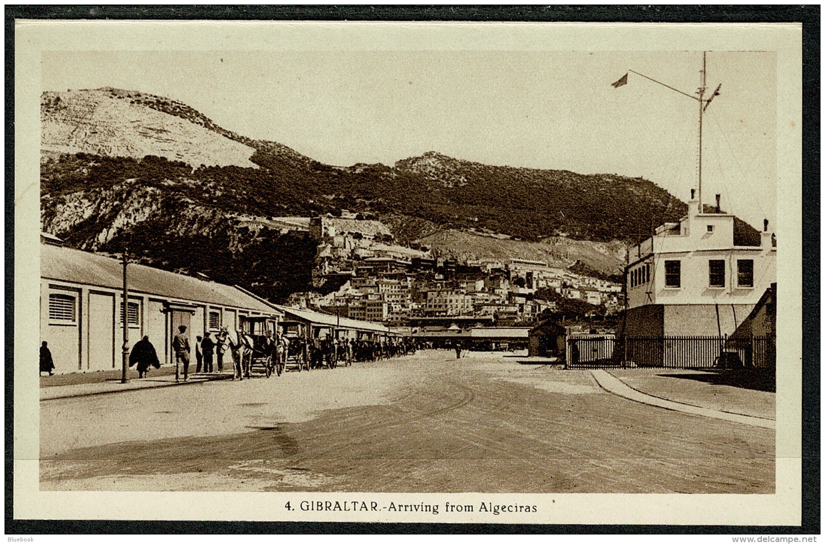 RB 1218 - Early Postcard - Arriving From Algeciras Spain - Gibraltar - Gibraltar