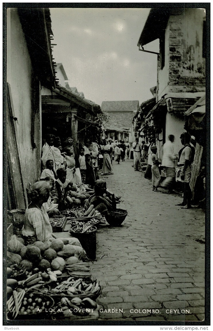 RB 1220 - Real Photo Ethnic Postcard - Local Covent Garden Colombo - Ceylon - Sri Lanka - Sri Lanka (Ceylon)