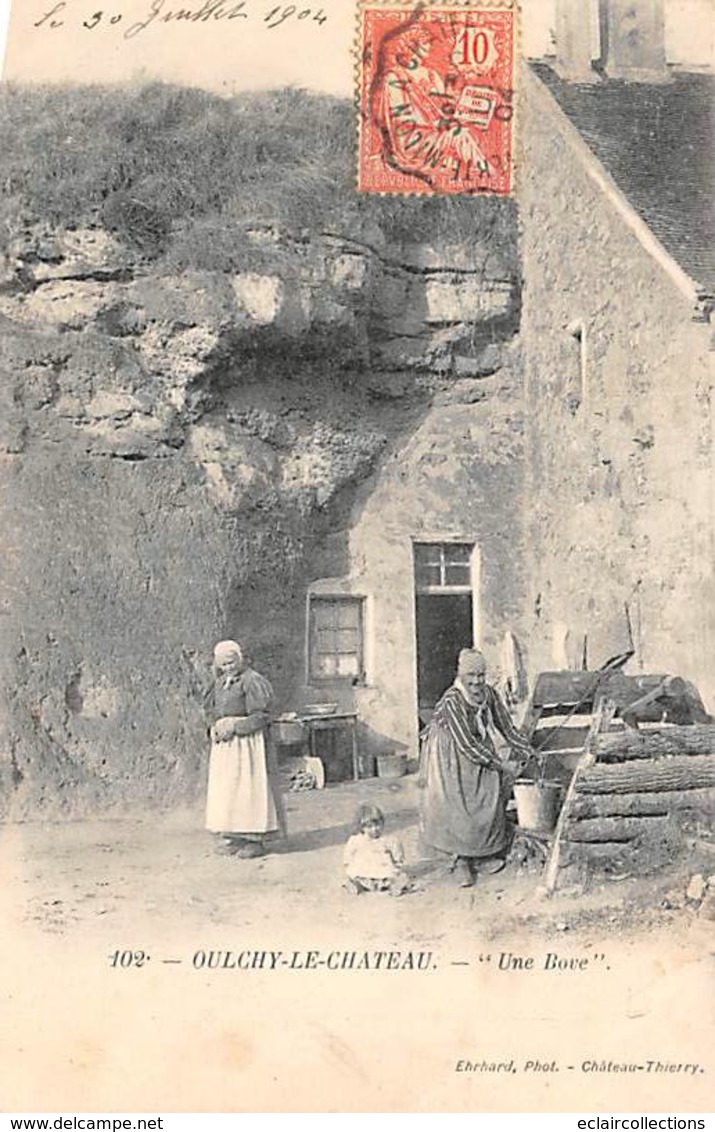 Oulchy Le Château        02      Une Bove. Maison Troglodyte      ( Voir Scan) - Andere & Zonder Classificatie