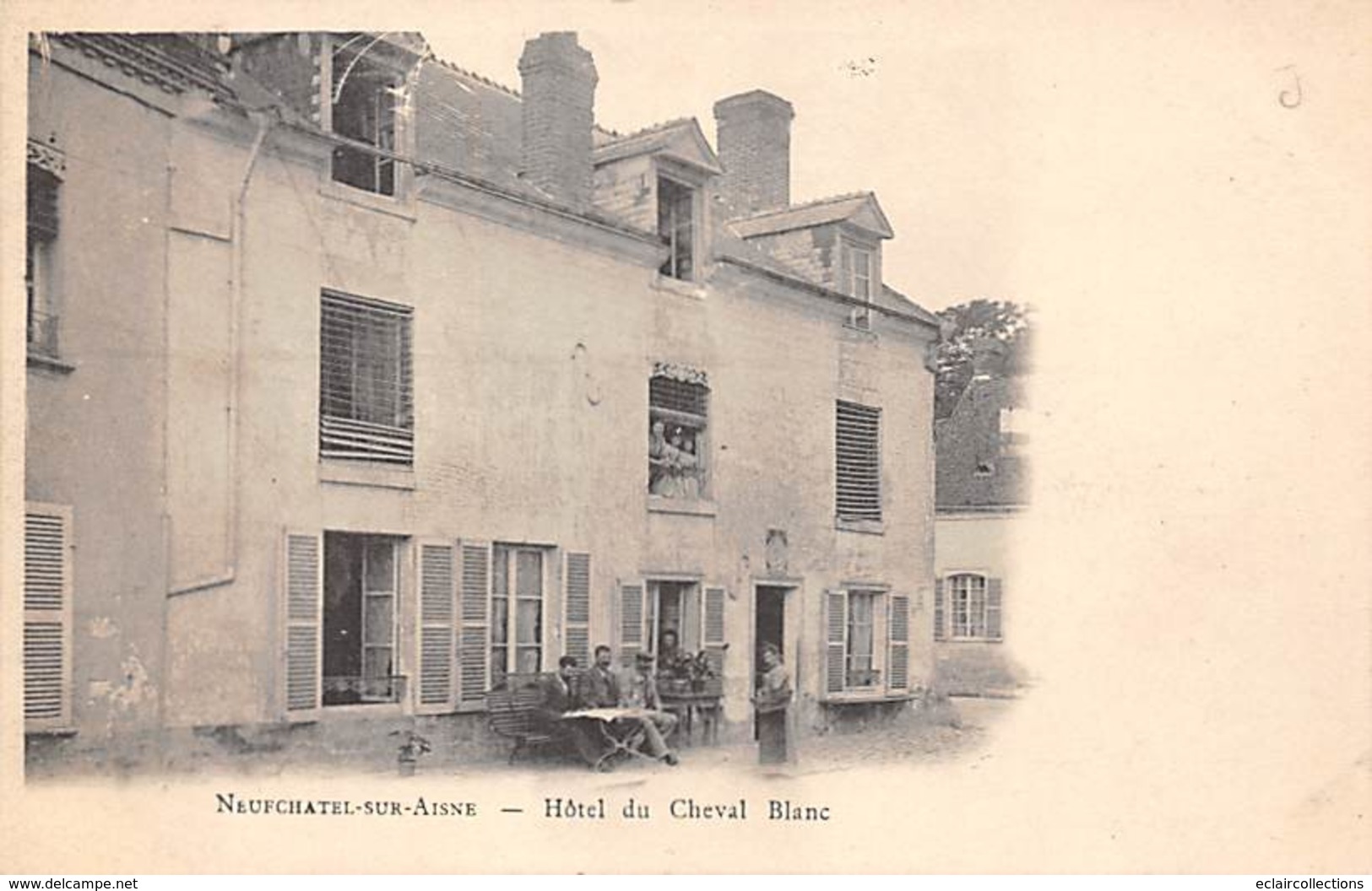 Neufchatel Sur Aisne        02        Hôtel Du Cheval Blanc     (voir Scan) - Andere & Zonder Classificatie