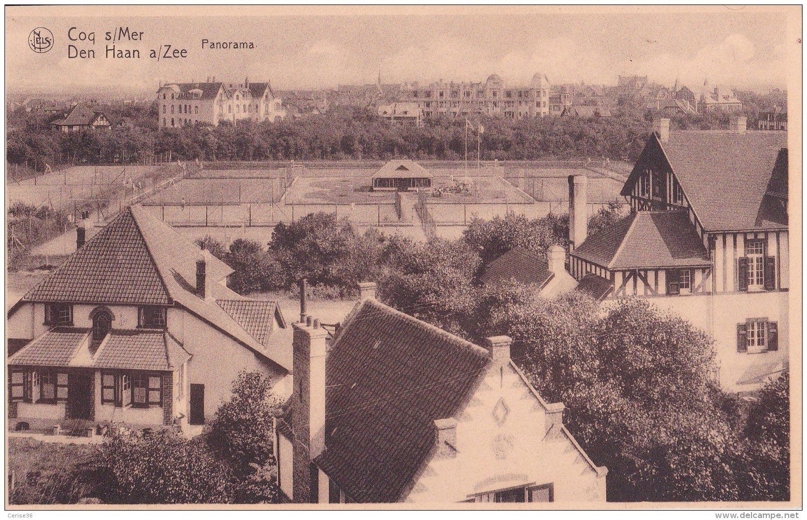 Den Haan A/zee Panorama Circulée En 1947 - De Haan