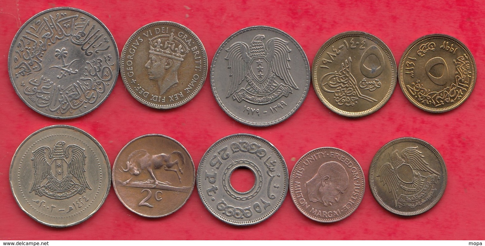 Autres-Afrique 45 Pièces Dans L 'état (Avec Des Doubles ) Lot N °1 - Vrac - Monnaies