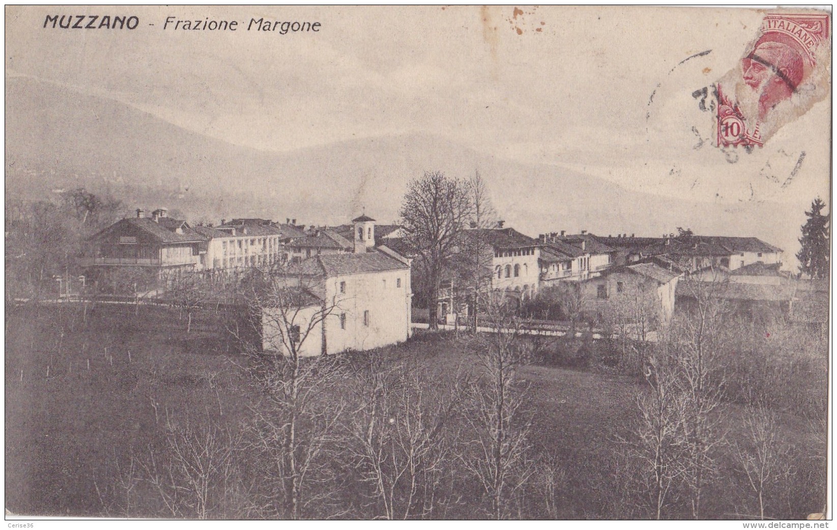 Muzzano Frazione Margone Circulée En 1912 - Autres & Non Classés