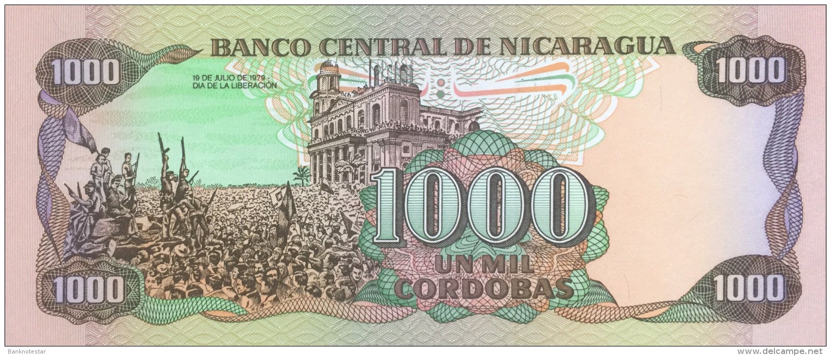 Nicaragua 1.000 Cordobas, P-156b (1985) - UNC - Nicaragua