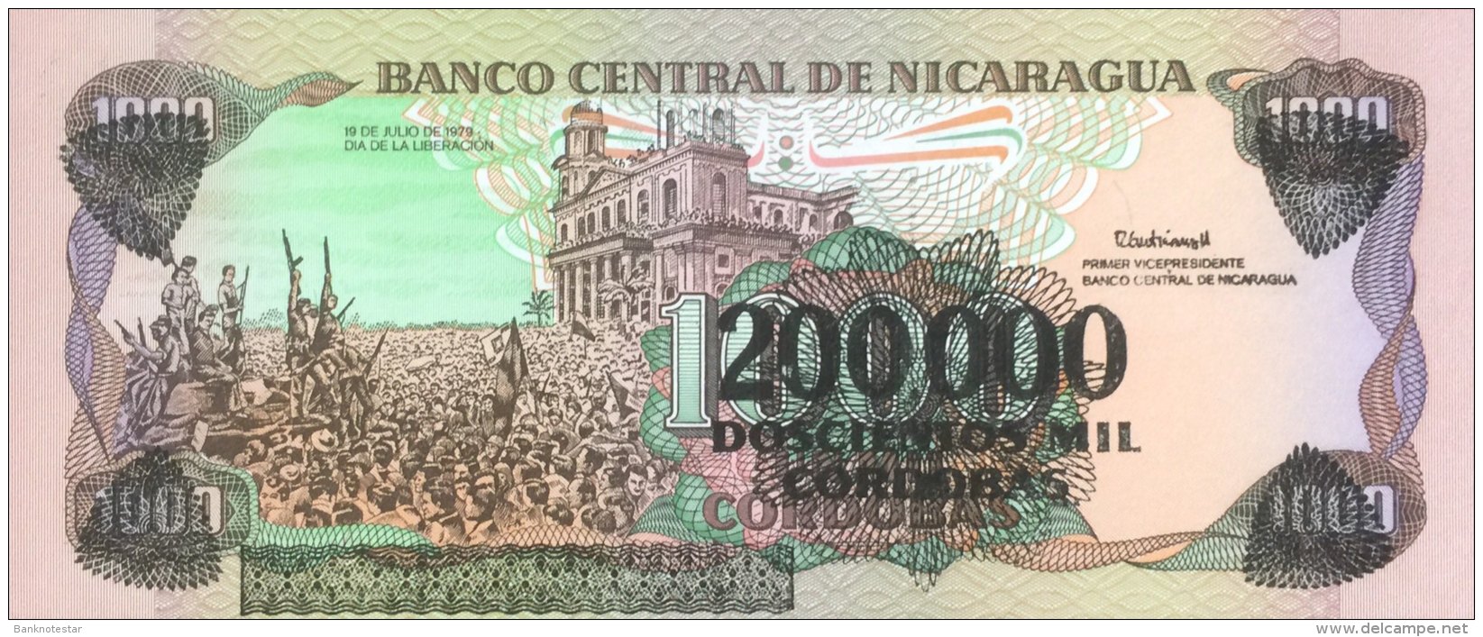 Nicaragua 200.000 Cordobas, P-162 (1990) - UNC - Nicaragua