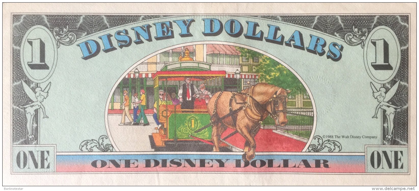 USA 1 Disney Dollar, 1988 Issue - EF/XF - Sonstige & Ohne Zuordnung