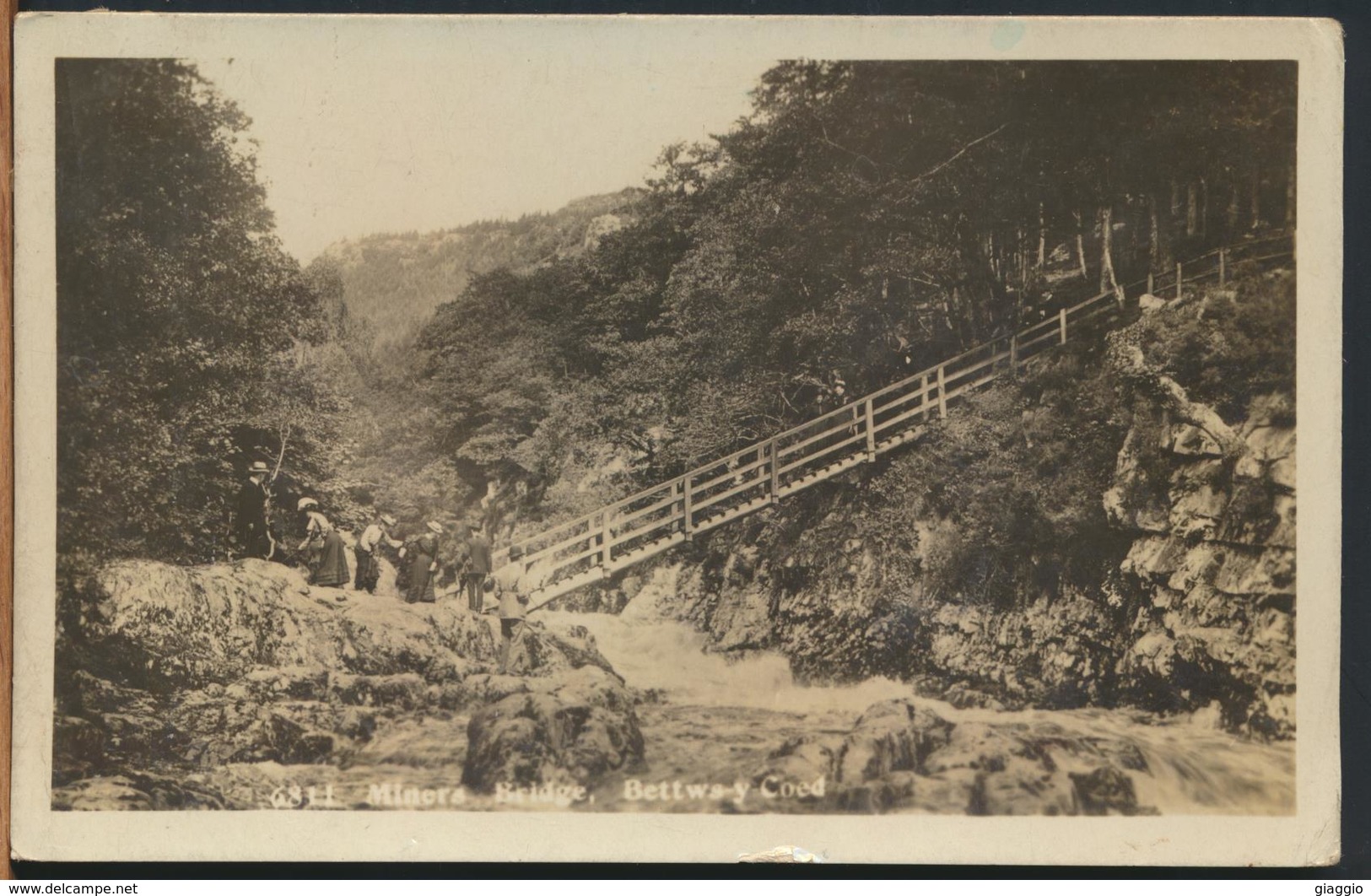 °°° 11825 - WALES - MINERS BRIDGE , BETTWS Y COED - 1925 With Stamps °°° - Caernarvonshire