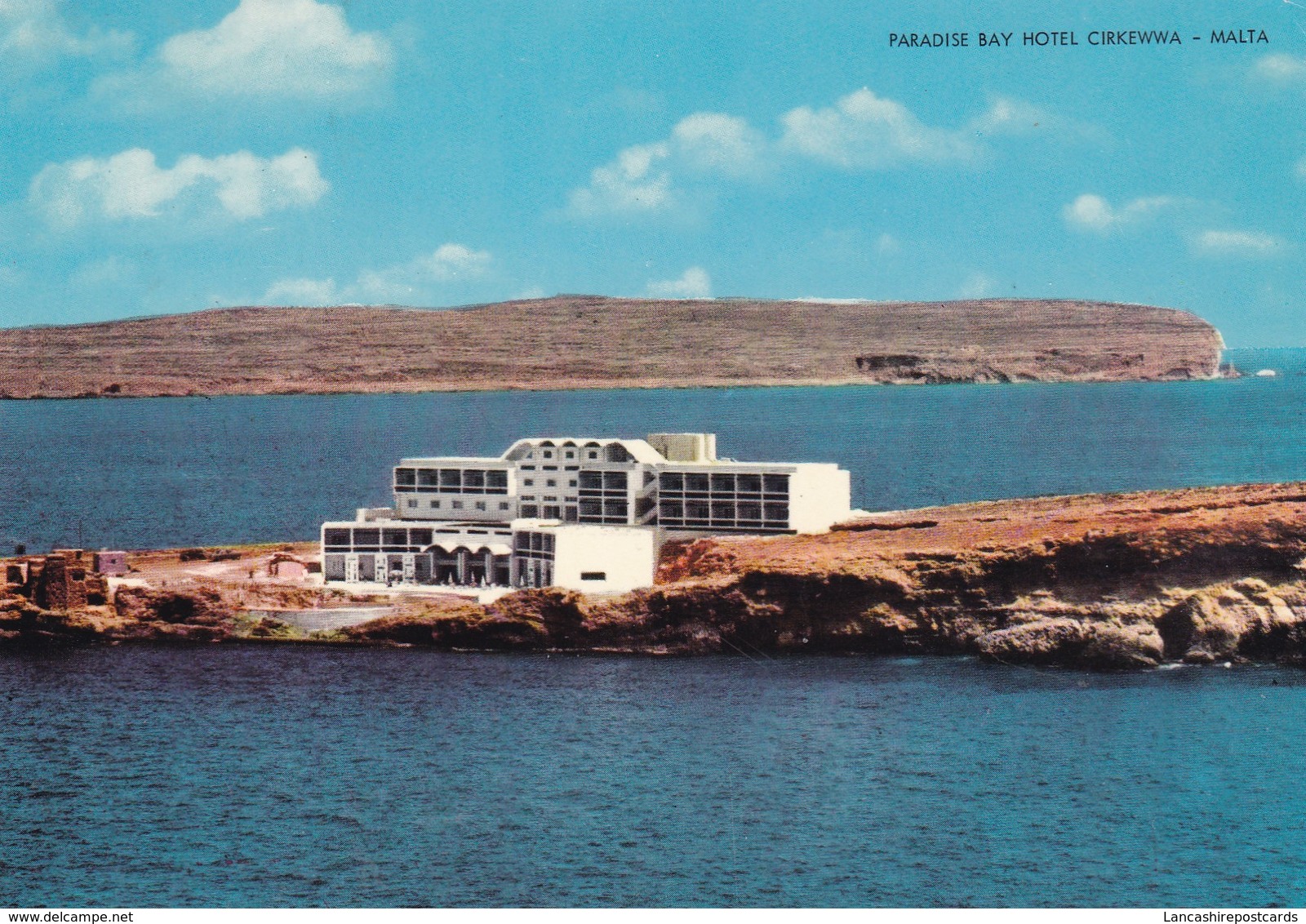 Postcard Paradise Bay Hotel Cirkewwa Malta PU 1974 By ABC South Street Valetta My Ref  B22938 - Malta