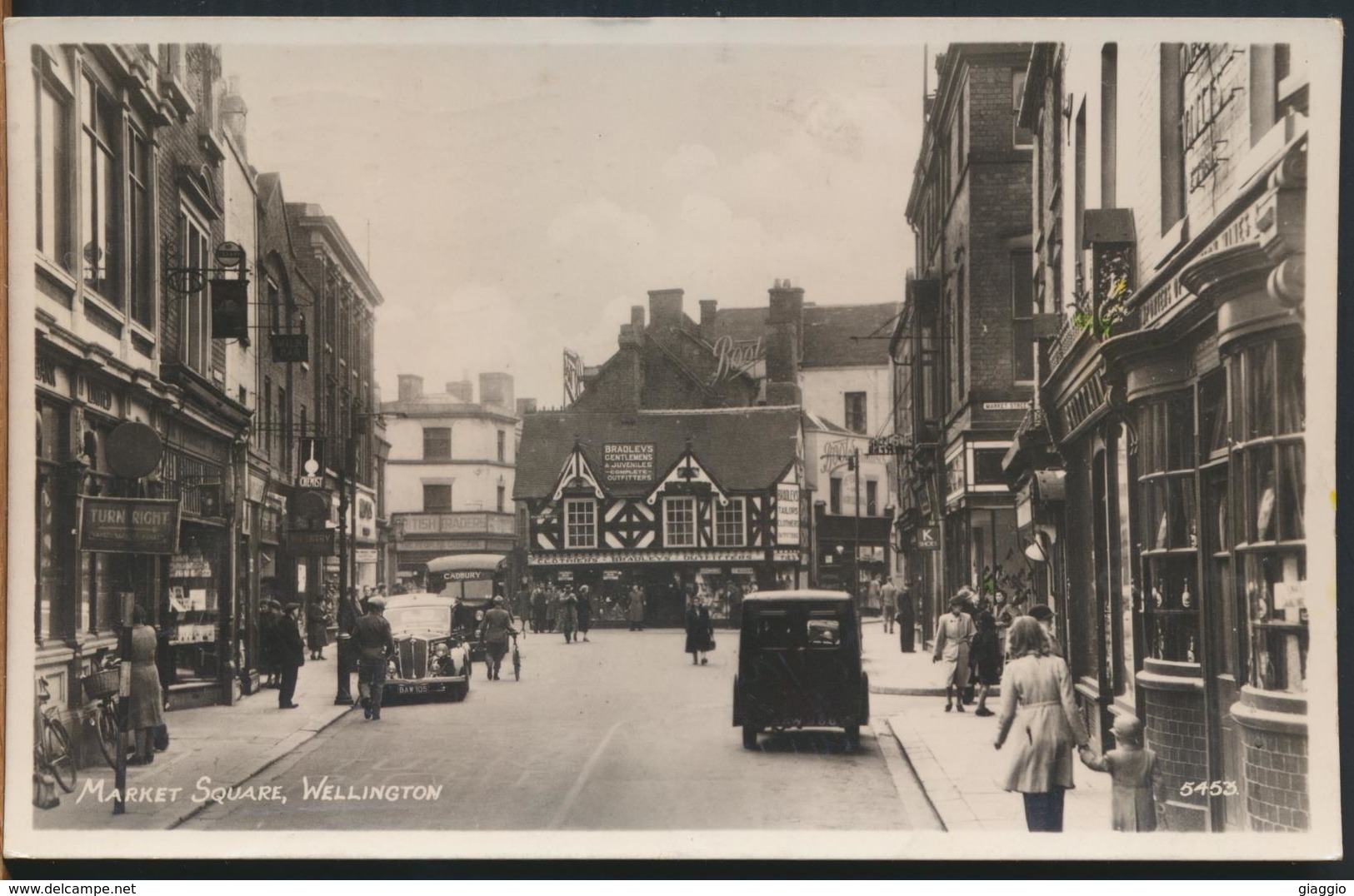 °°° 11830 - UK - MARKET SQUARE , WELLINGTON - 1948 With Stamps °°° - Shropshire