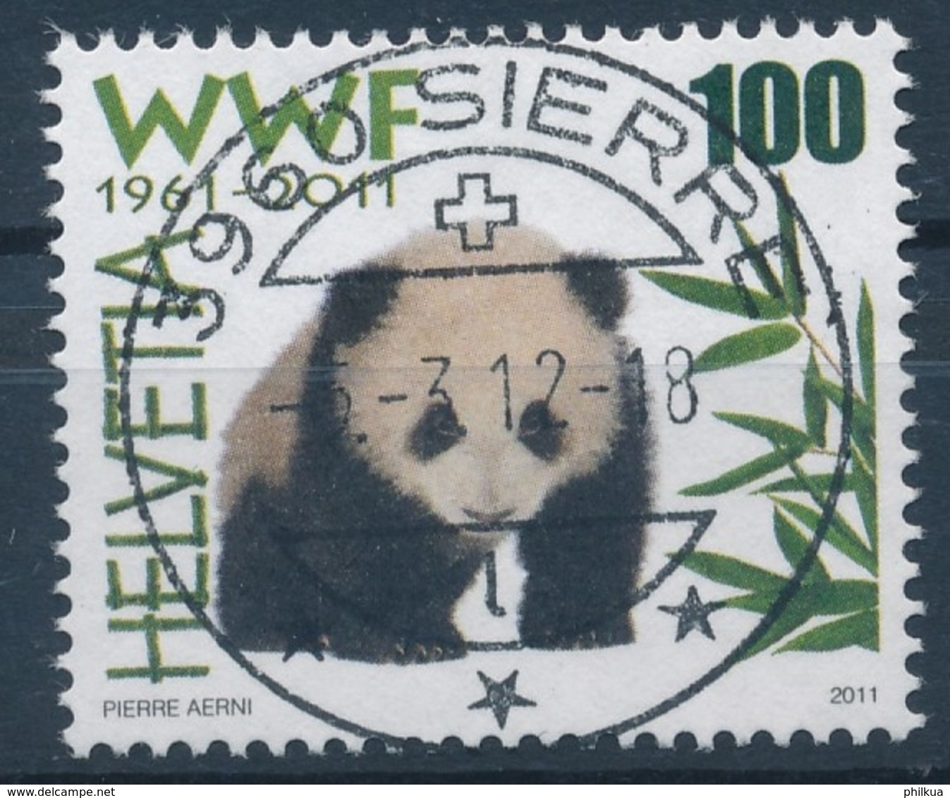 1382 / 2189 Mit Vollstempel SIERRE - Gebruikt