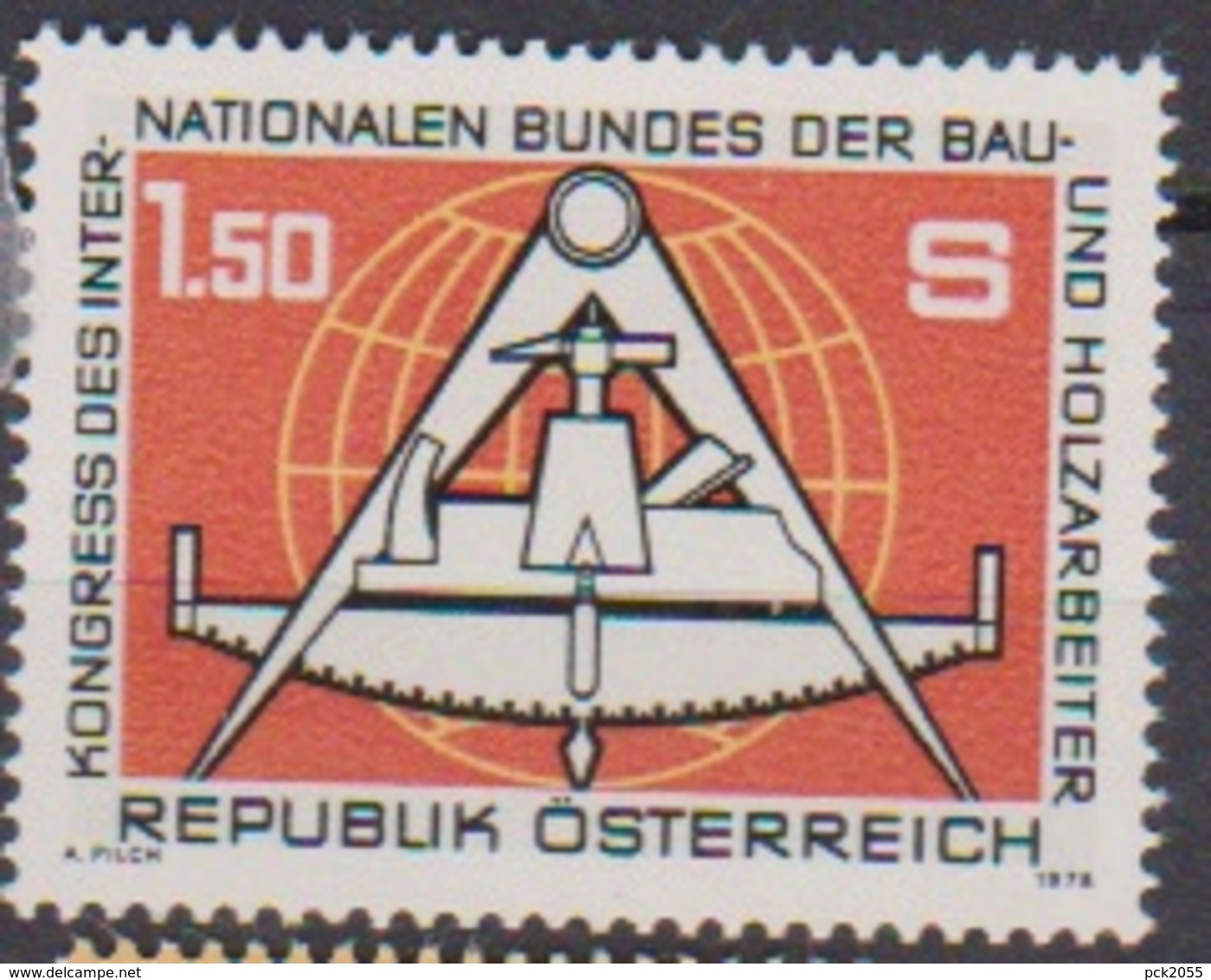 Österreich 1978 Nr.1579 ** Postfr. Kongreß Des Intern.Bundes Der Bau-u. Holzarbeiter ( 4049)günstige Versandkosten - Neufs