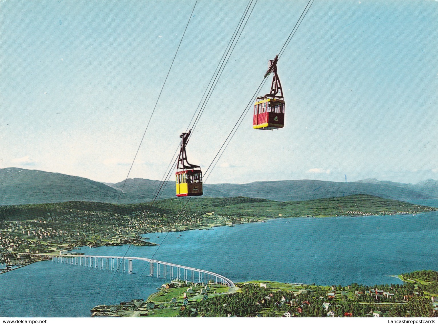 Postcard Tromso Norway Heisen Gondolene Krysser The Aerial Cable Way Cable Car My Ref  B22941 - Norway