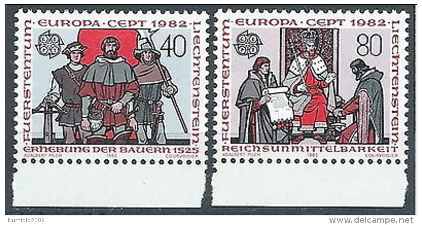 1982 EUROPA LIECHTENSTEIN MNH ** - EV - 1982