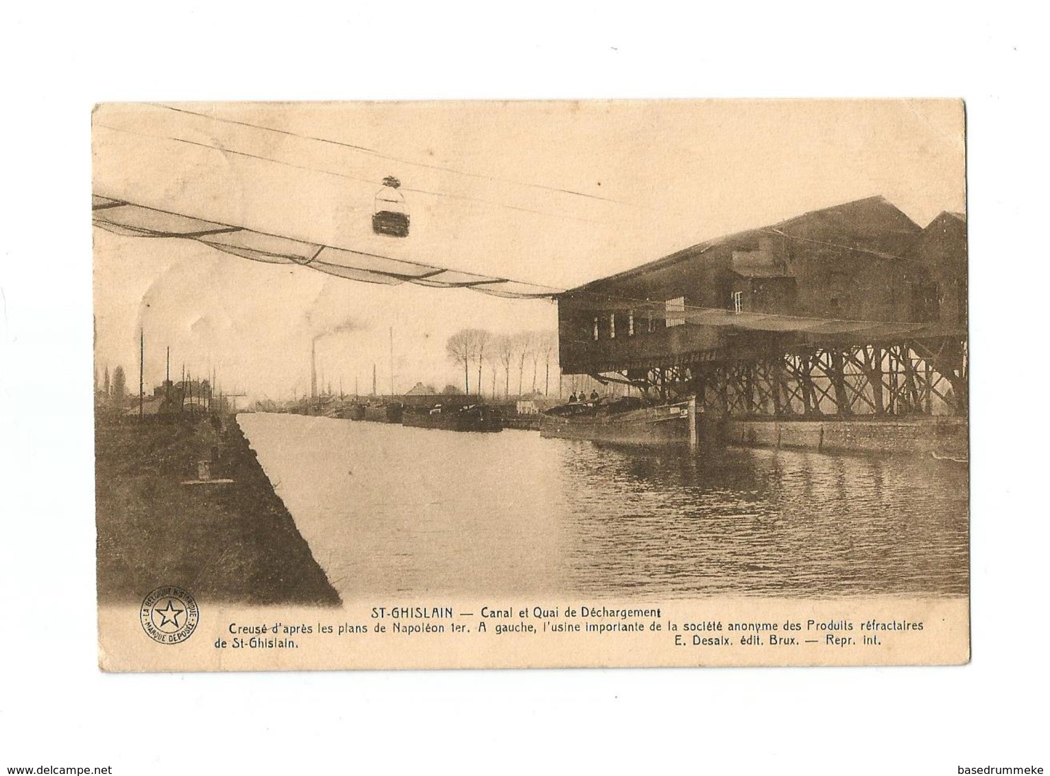 ST.-GHISLAIN - Canal Et Quai De Déchargement (1924). - Saint-Ghislain