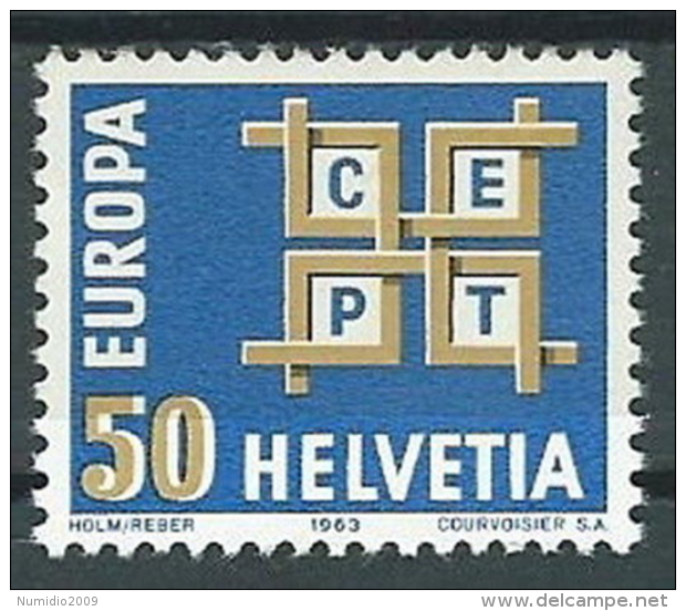 1963 EUROPA SVIZZERA MH * - EV - 1963