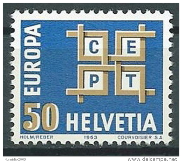 1963 EUROPA SVIZZERA MNH ** - EV-2 - 1963