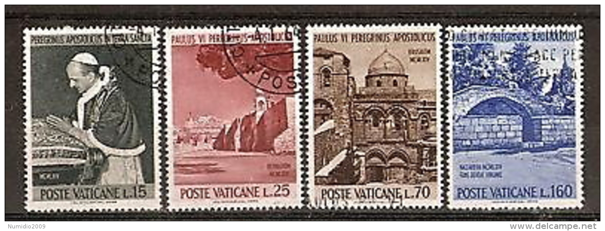 1964 VATICANO USATO PAOLO VI IN TERRASANTA - RR5369 - Oblitérés