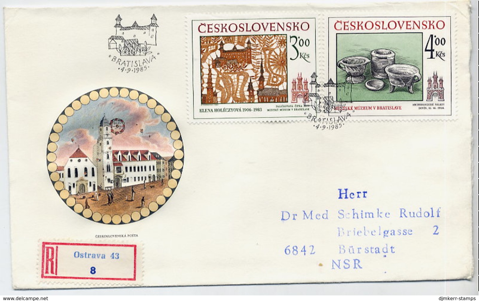 CZECHOSLOVAKIA 1985 Historic Bratislava On FDC.  Michel 2825-26 - FDC