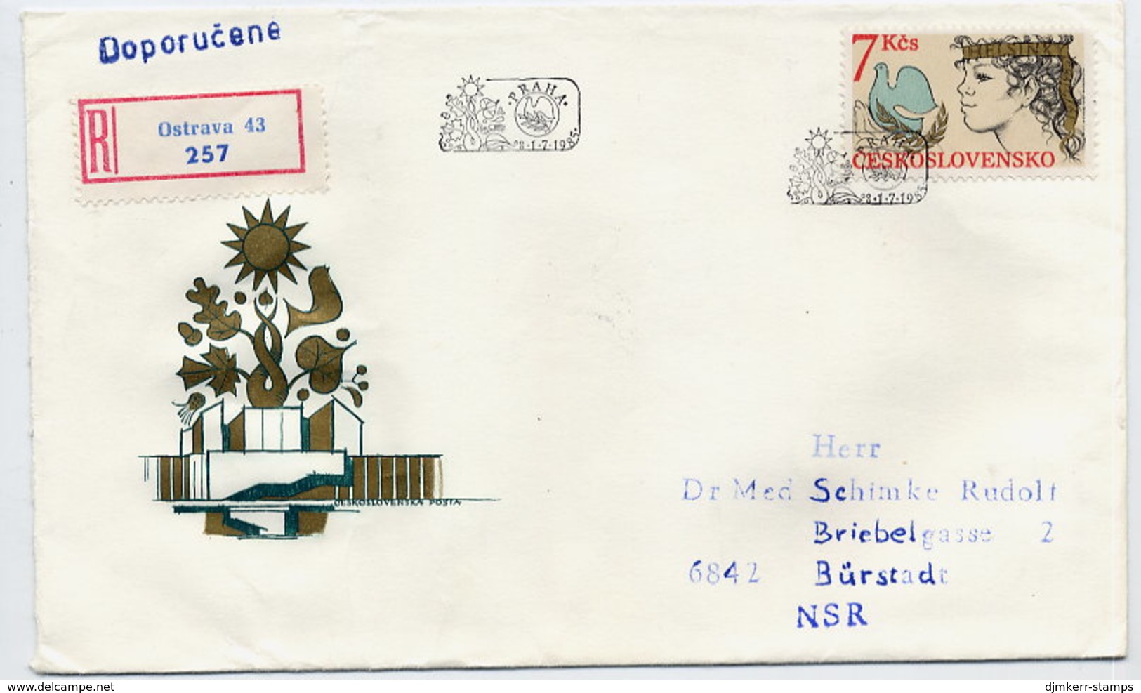 CZECHOSLOVAKIA 1985 European Security Conference On FDC.  Michel 2822 - FDC