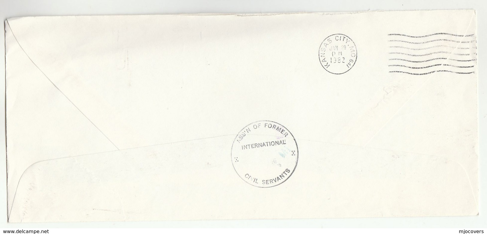 1982 UN NY COVER From ASSN FORMER INTERNATIONAL CIVIL SERVANTS  Meter WORLD FOOD DAY FAO United Nations - Covers & Documents