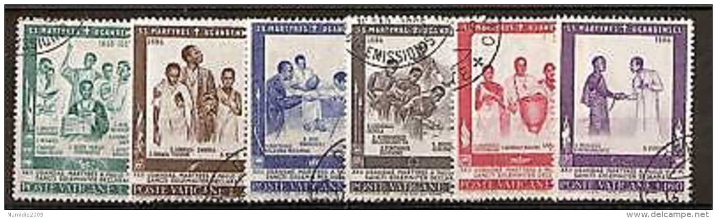 1965 VATICANO USATO MARTIRI UGANDA - RR5383 - Oblitérés