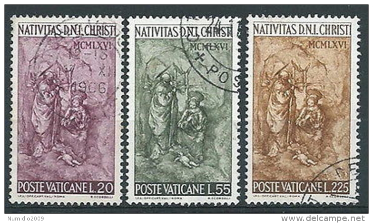 1966 VATICANO USATO NATALE - VTU062 - Oblitérés