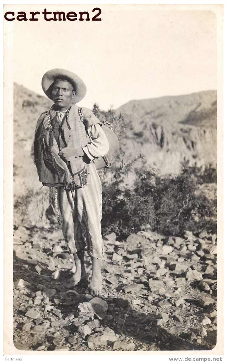 CARTE PHOTO : POTOSI QUICHUA INDIEN INDIOS ETHNIC BOLIVIE BOLIVIA SOUTH AMERICA - Bolivie