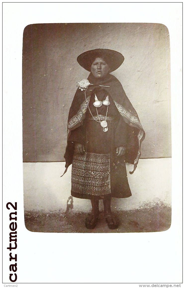 CARTE PHOTO : TARABUCO SUCRE MERE INDIENNE 16 ANS QUICHUA INDIEN INDIOS ETHNIC ETHNOLOGIE BOLIVIE BOLIVIA SOUTH AMERICA - Bolivie