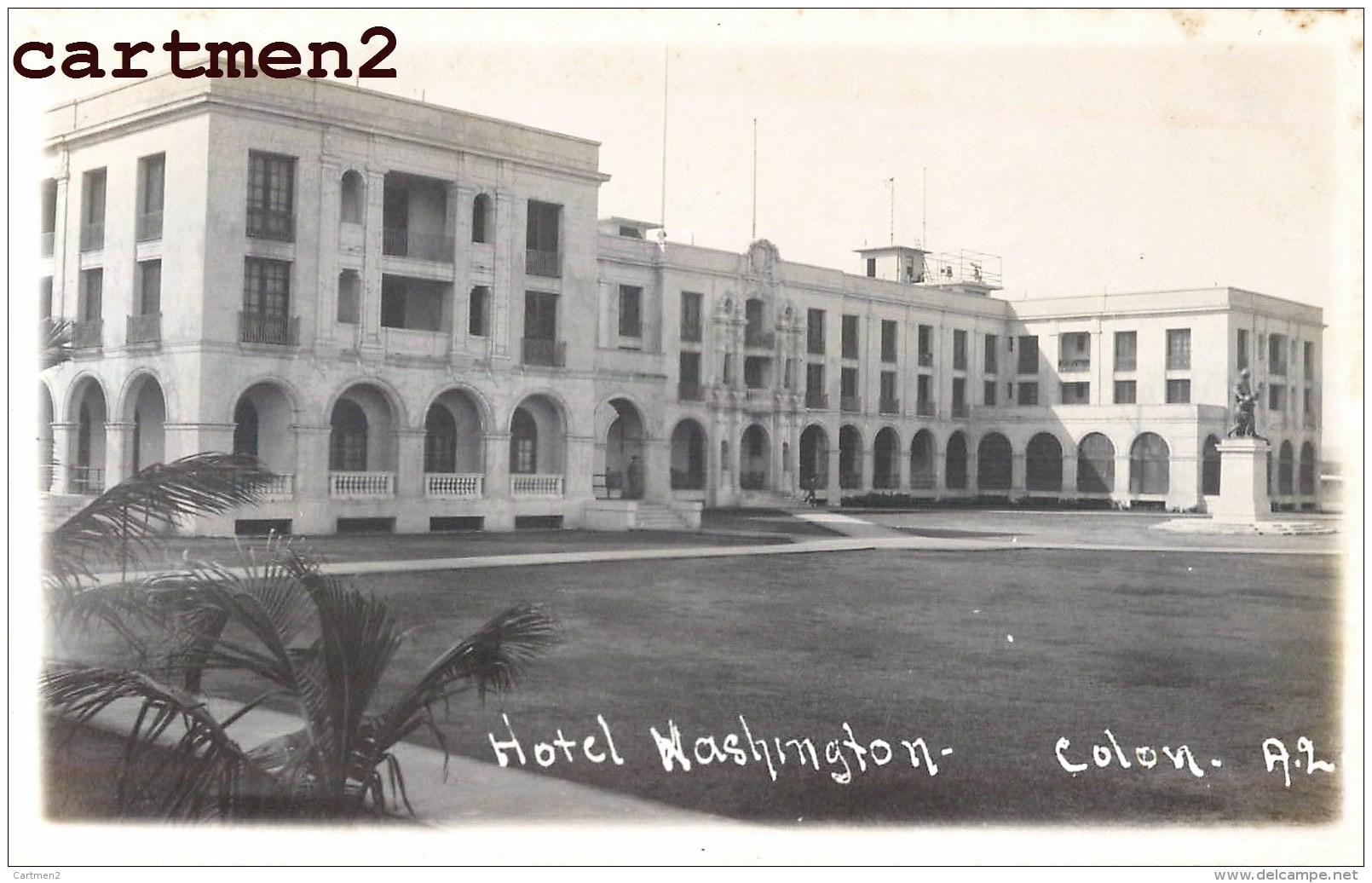 CARTE PHOTO : COLON HOTEL WASHINGTON REAL PHOTO PANAMA - Panama