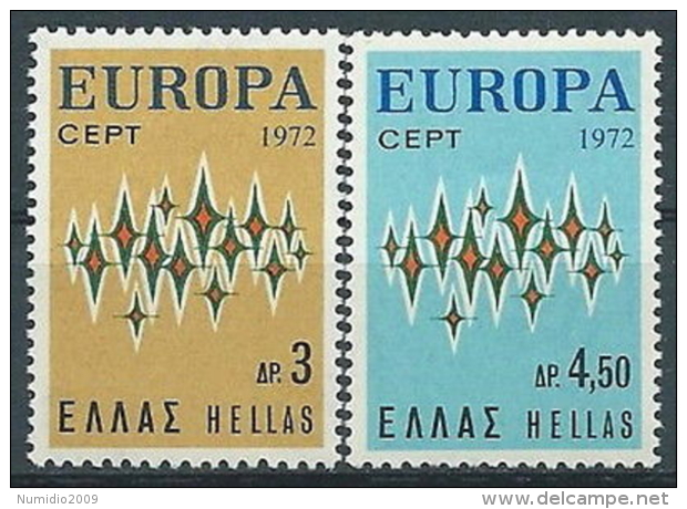 1972 EUROPA GRECIA MNH ** - EV-2 - 1972