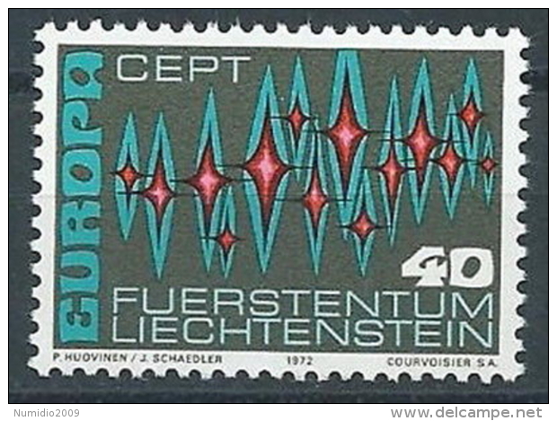 1972 EUROPA LIECHTENSTEIN MNH ** - EV-5 - 1972