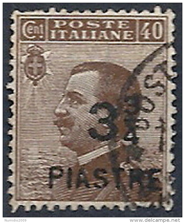 1922 COSTANTINOPOLI USATO 3 3/4 PI SU 40 CENT - RR11958 - Amtliche Ausgaben