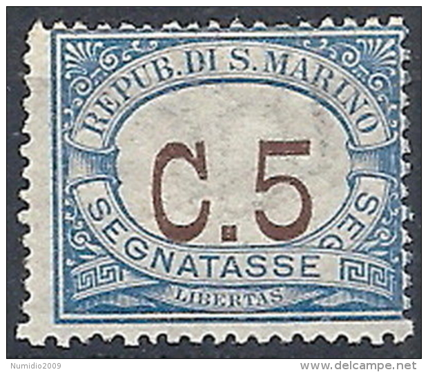 1925 SAN MARINO SEGNATASSE 5 CENT MNH ** - RR12045 - Segnatasse