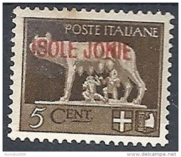 1941 ISOLE JONIE 5 CENT MH * - RR11967 - Ionische Inseln